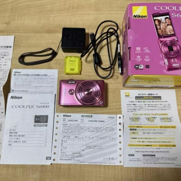 Nikon coolpix s6900 Compact Digital Camera  with all accessories  - Pink - Picture 1 of 8